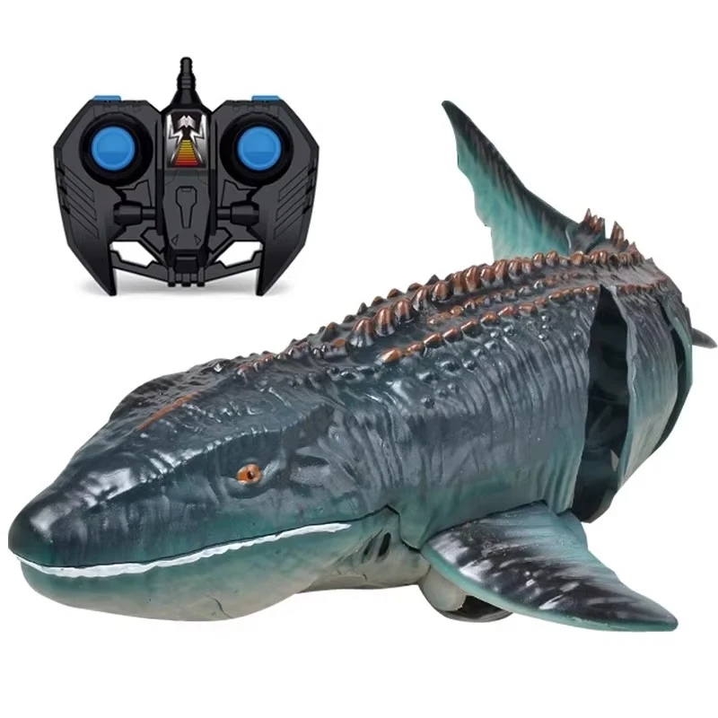 Rc Boat Simulation Mosasaurus remote control Ship Animal Wireless Electric Boat High-Speed Speedboat water Toy Boy gifts