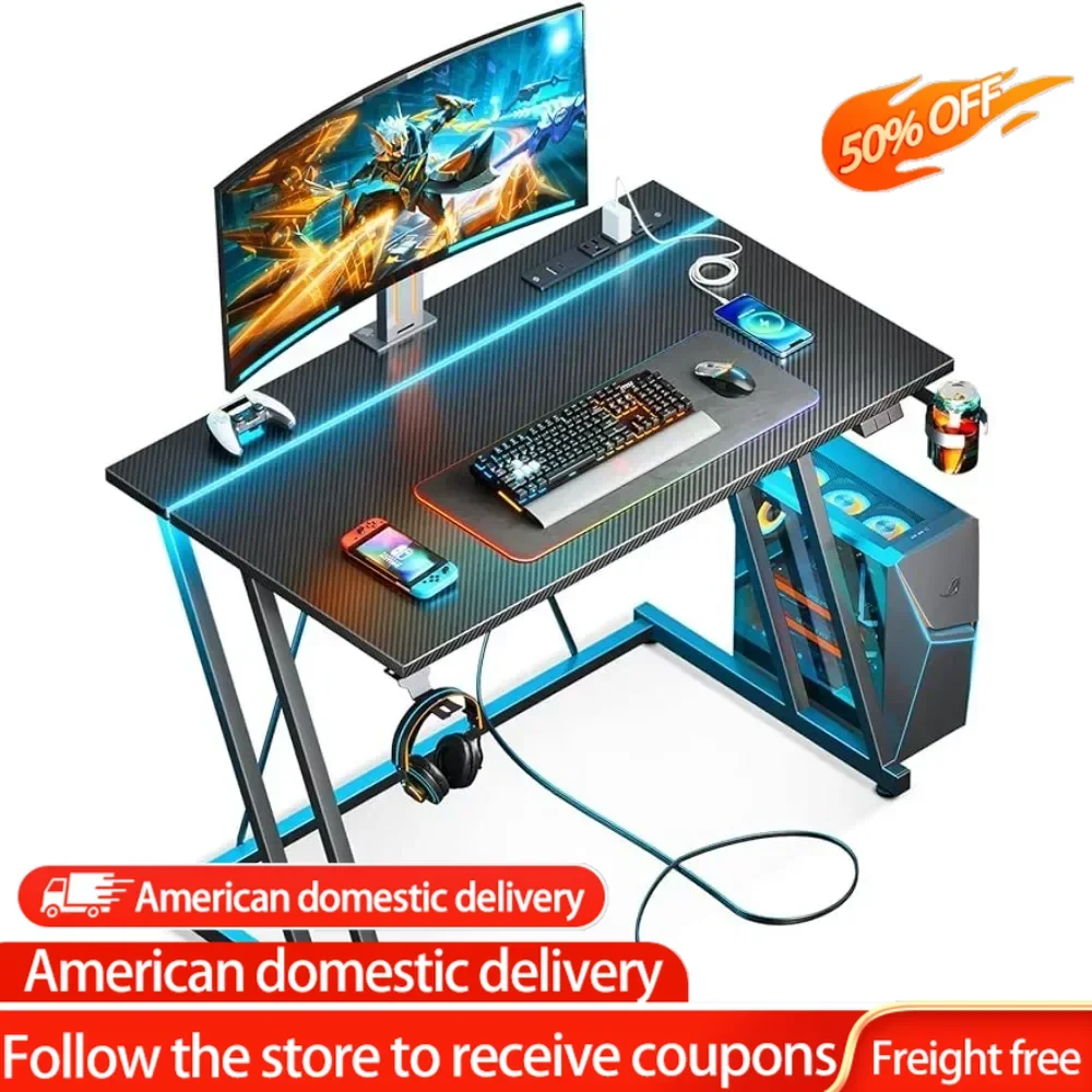 Computer Desk 31.5inch for Small Space Kids Desk Gift for Boys Men Portable Folding Table Work Office Desks Black Freight Free верстак keter folding work table