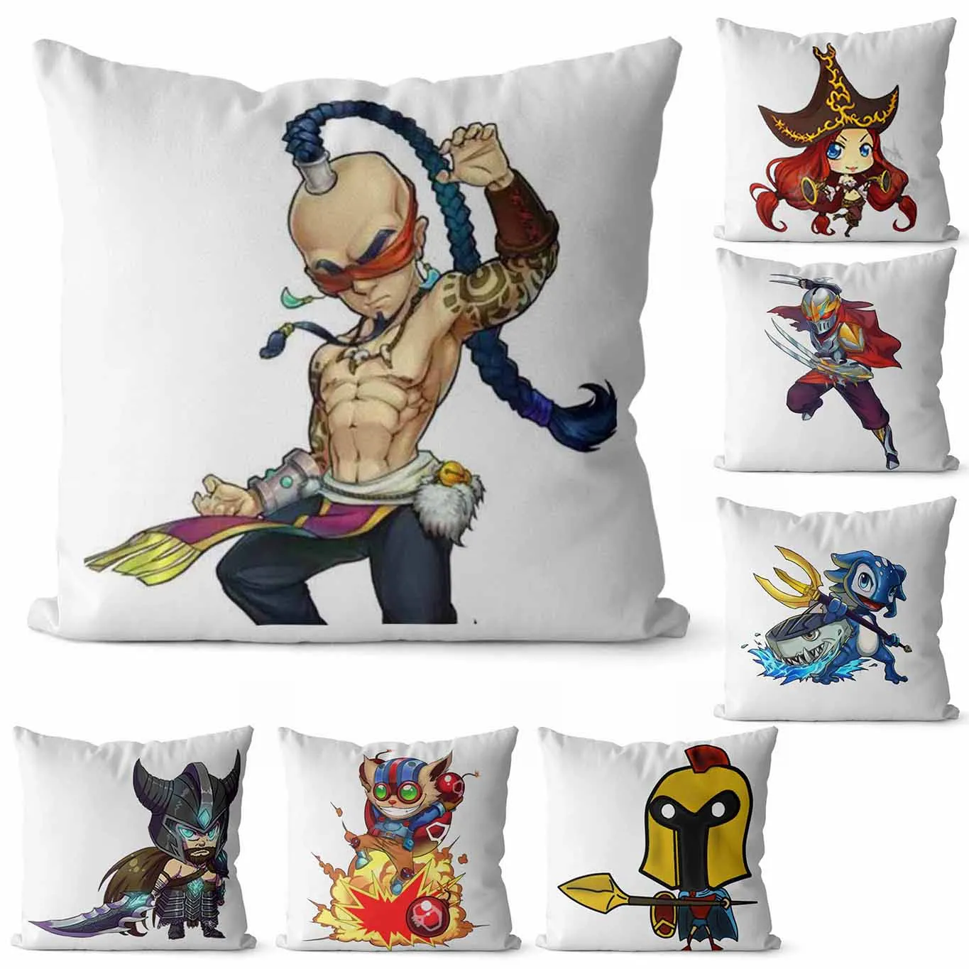 

WUZIDREAM custom League of Legends with photo Pillowcase Game character pillows Home Car Sofa Chair Decor Pillow covers