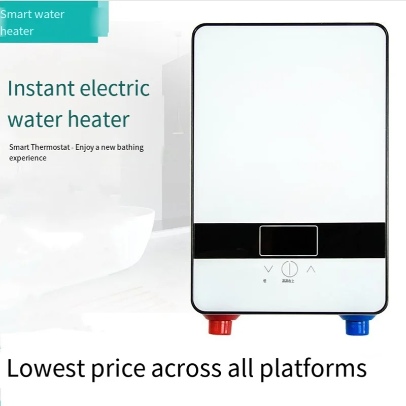 6500W Electric Instant Water Heater Household Bathroom Heating Instant Constant Temperature Heater Kitchen Hot Water 2