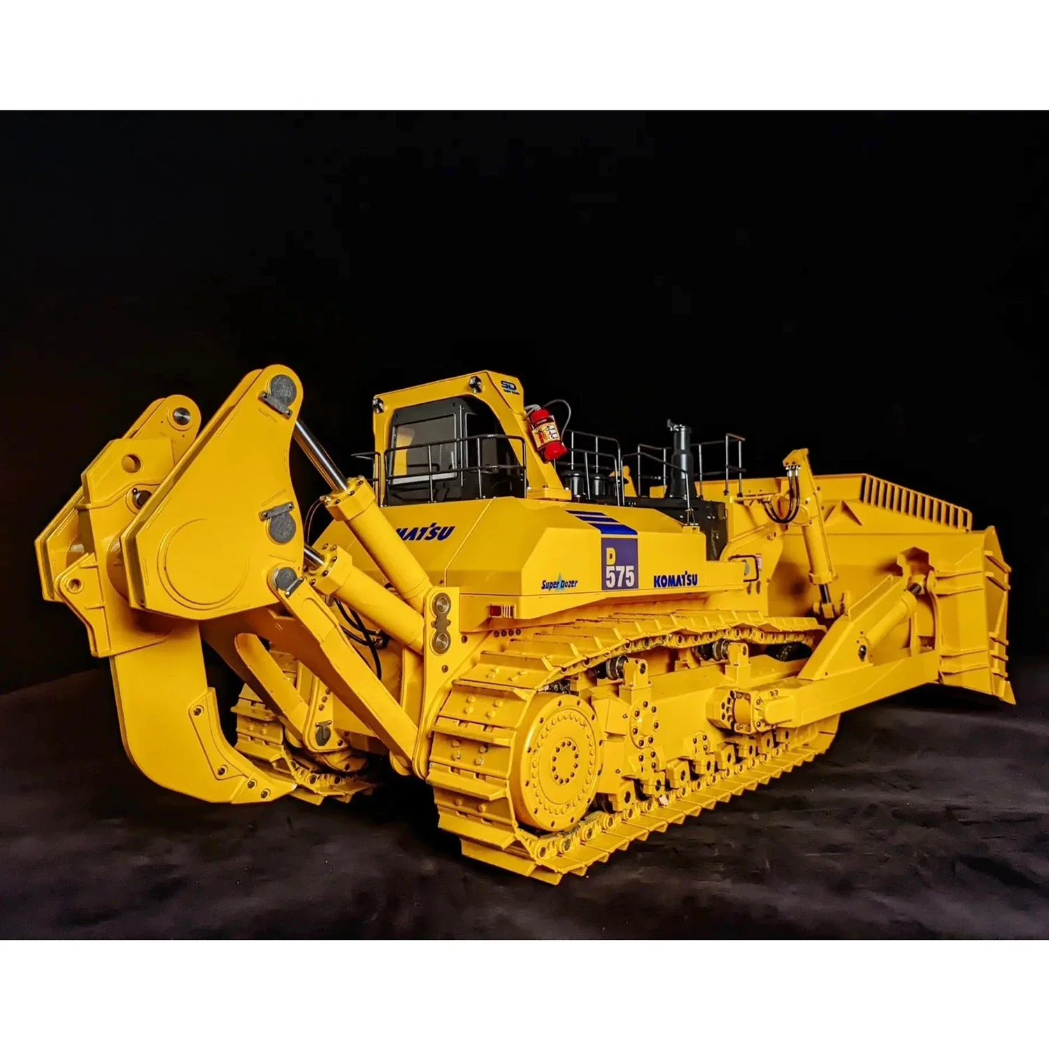RC Bulldozer 1/14 JDM 575 RC Bulldozer Metal Model Heavy Engineering Vehicle PL18 LITE Radio Control with Light and Sound RC Car 4