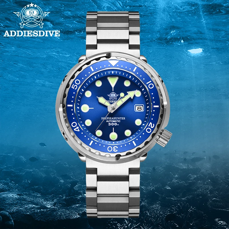 ADDIESDIVE Tuna Dive Watch BGW9 Luminous Automatic Watch Man Mechanical