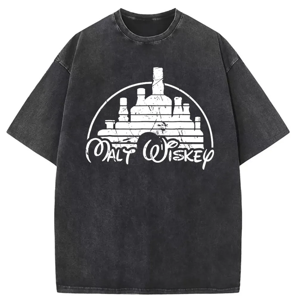 

Malt Whiskey TShirt Man Washed Cotton Retro Sweatshirts Long Sleeve Printed Faddish Fall Novelty New Tops & Tee Unisex Clothing