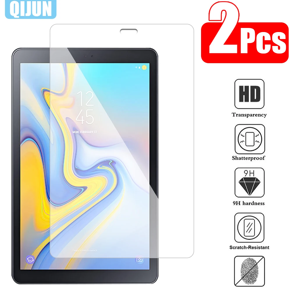 Tablet Tempered glass film For Samsung Galaxy Tab A 10.5 2018 Proof Explosion prevention Screen Protector 2Pcs SM-T590 T595 tempered glass screen protector for samsung galaxy tab a 10 5 inch t590 t595 sm t590 sm t595 tablet protective film glass