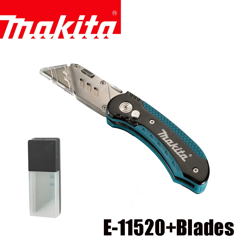 MAKITARetractableUtilityKnifeQuickChangeFoldingwithSafetyLock