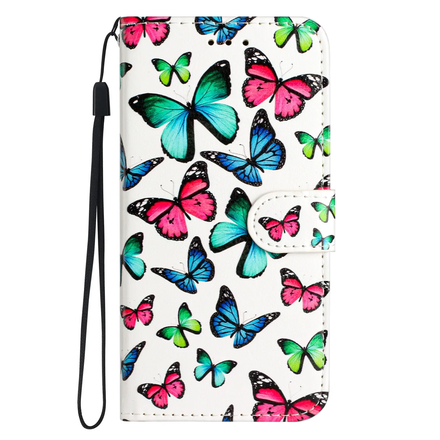 thumbnail image 1 of Funda de cuero con tapa para Samsung Galaxy, carcasa protectora con diseño de gato y mariposa para Samsung Galaxy A13, A04, 4G, A04S, A14, A54, 5G, 1 of 5