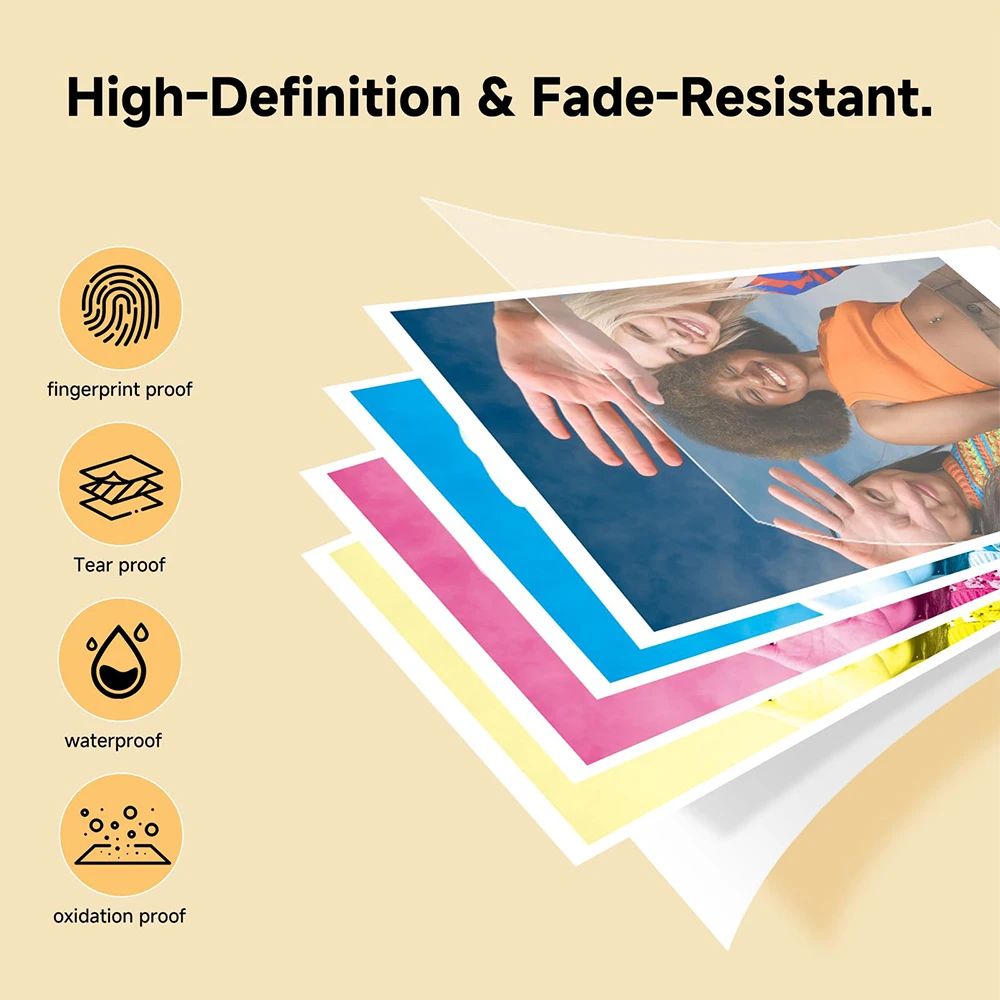 HPRT Z5S 휴대용 컬러 포토 프린터 300DPI 즉석 인쇄 카메라 모바일 무선 블루투스 사진 즉석 인쇄 여행용
