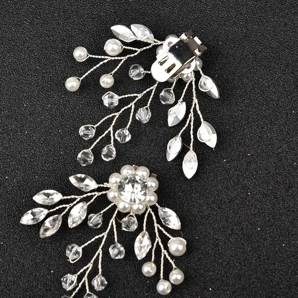 Decorazioni Clip Per Scarpe Con Strass - 2 Pezzi, In Lega Di Zinco, Perfette Per Matrimoni E Occasioni Speciali