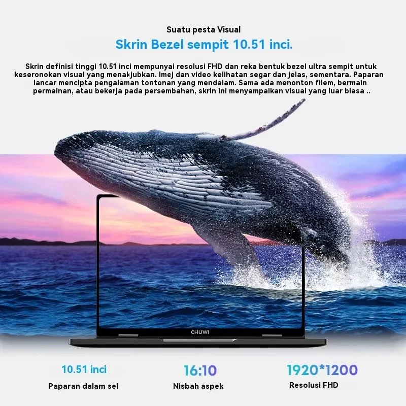 CHUWI MiniBook X 2 in 1 ノートパソコン Intel N150（最大3.6GHz