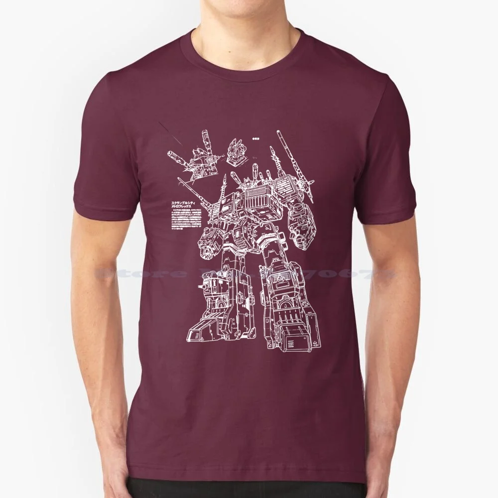 Metroplex Teletraan Scan 01 T Shirt 100% Cotone Tee 80S Retro Heman Silverhawks Bravestarr Thundercats Voltron