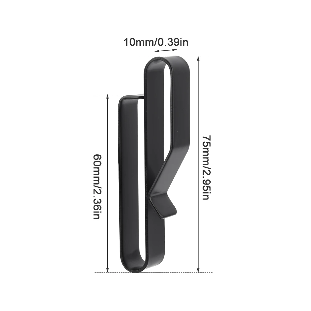 4pcs Stainless Steel Keychain for Duty Belt Police Quick Release Key Holder Ring Hanging Buckle Tactical Belt Key Clip Keyring 6