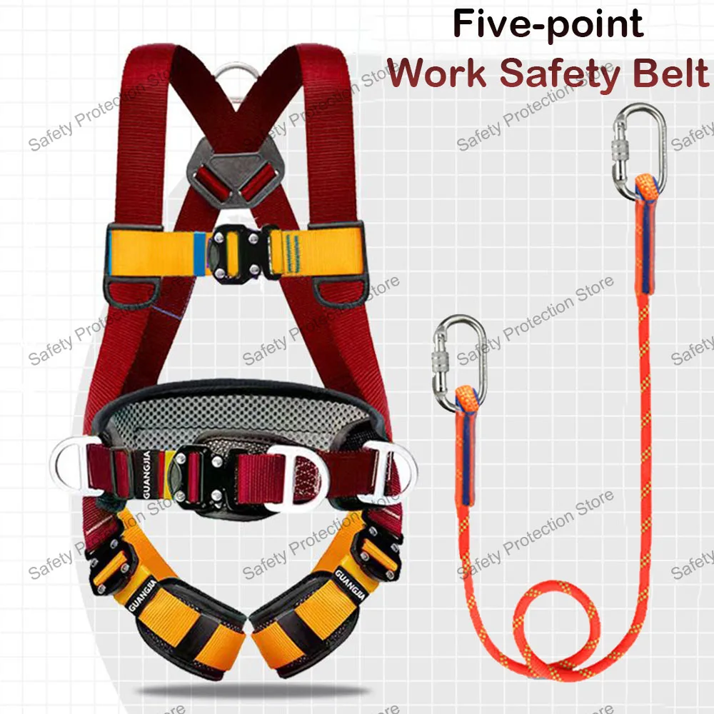 SFP-Ceinture de sécurité à cinq points pour tout le corps, sécurité au travail à haute altitude, UL, escalade en plein air, entraînement, équipement de protection de la construction