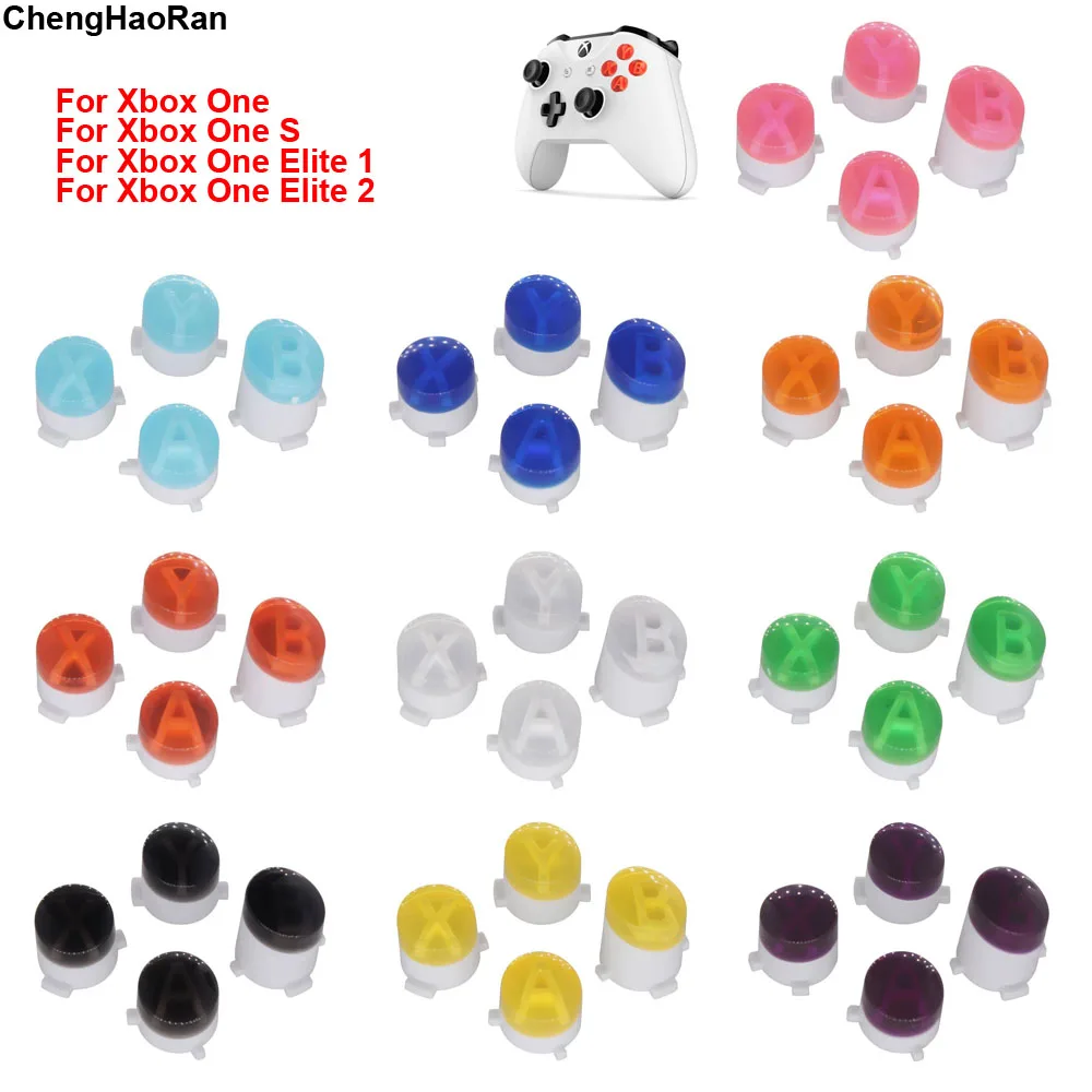 1Set Di Pulsanti Abxy/2 Pezzi Joystick Cap Per Xbox One Elite/Xbox One Slim S/Xbox One Controller Accessori Pulsanti Di Ricambio