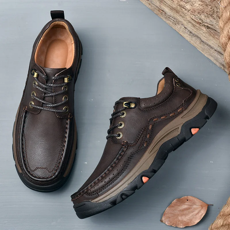 أحذية رجال الأعمال الرسمية الجديدة غير الرسمية - طبقة علوية من الجلد ناعمة ومريحة داخلية مع نعل مبطن وأحذية مداس غير قابلة للانزلاق