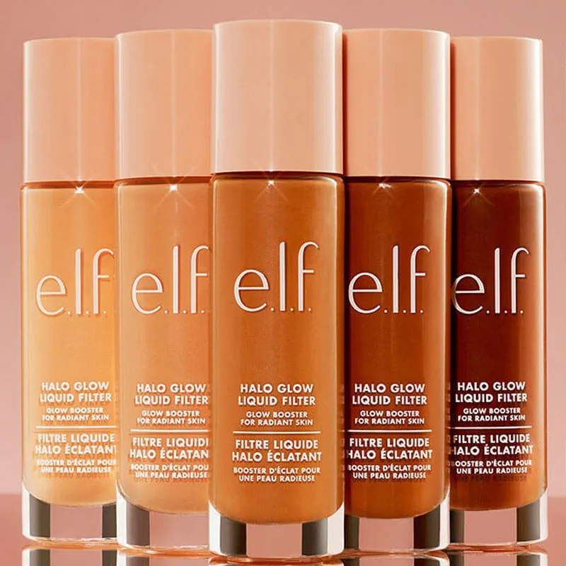 ELF Halo Glow Liquid Filter Fondotinta Liquido 3 Nuove Tonalità per un Aspetto Sano e Più Radioso Base Trucco Prodotti di Bellezza - immagine 4