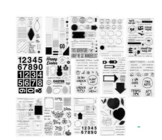 English Transparent Clear Silicone Stamp For DIY Scrapbooking Photo Album Decorative ST2047 clear stamps clear rubber stamps