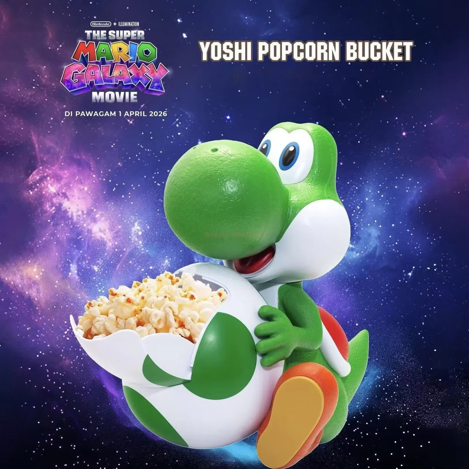 InstockOfficialUniversalSuperMarioGalaxyMovieYoshiPopcornBucketEggHuggingSnackStorageDrinkCupForMarioFans-AliExpress26