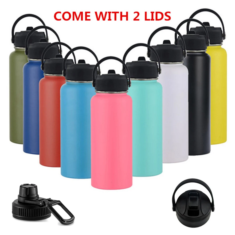 Personalized Portable 32 40 oz Thermal Water Bottle Hydro Thermos Flask  Stainless Steel Vacuum Insulated Tumbler for Sport 32oz - AliExpress
