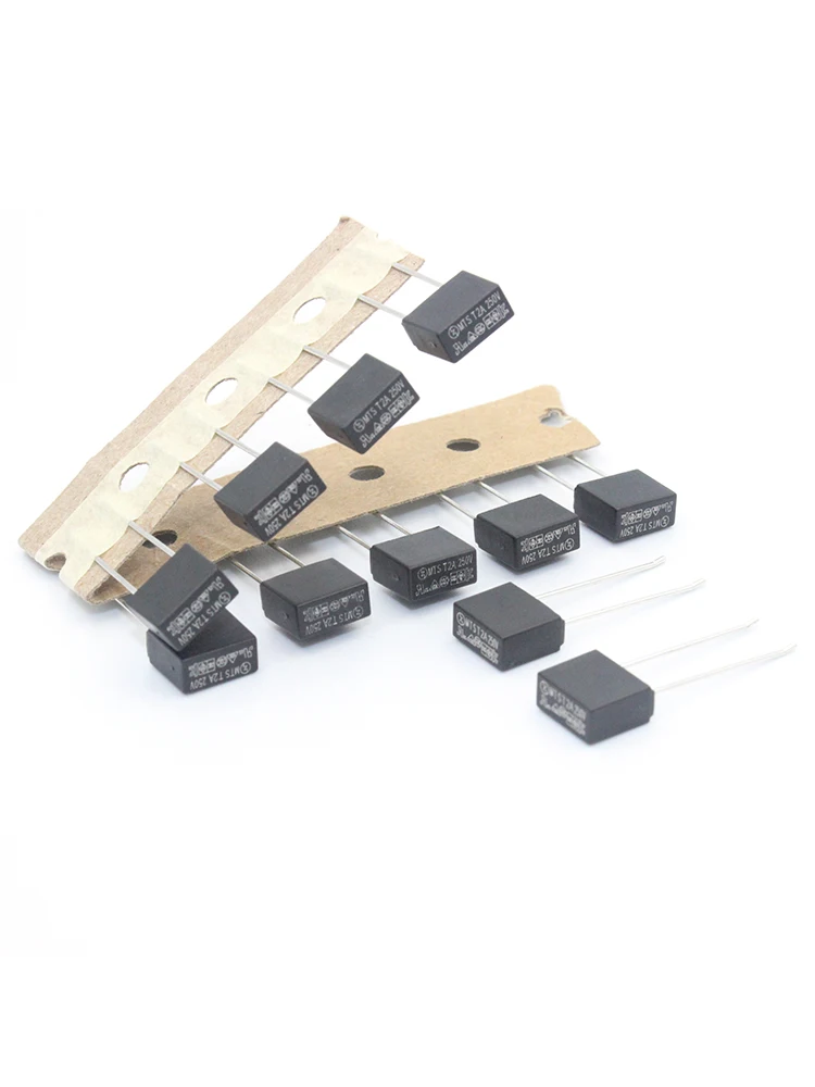 Square MTS Series Time-Lag Radial Lead Micro Fuse 8x4x7mm 1.25A 1.6A 2A 2.5A 3.15A 4A 8A 10A 12A 15A 16A 20A 250V