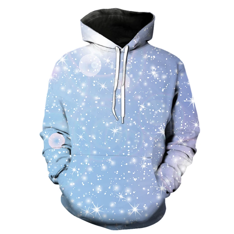 

Snowflake Pattern Hoodies 3D Printed Unisex Pullovers Hiphop Hoodie Casual Sweatshirts Street Top Tracksuit