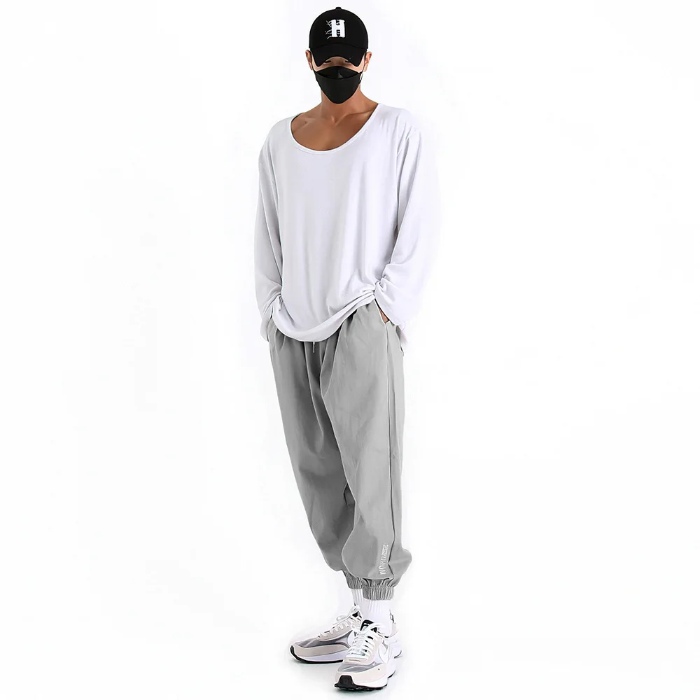 Muscle exercise pants training basketball running loose casual sanitary fitness pants men clothing sweatpants