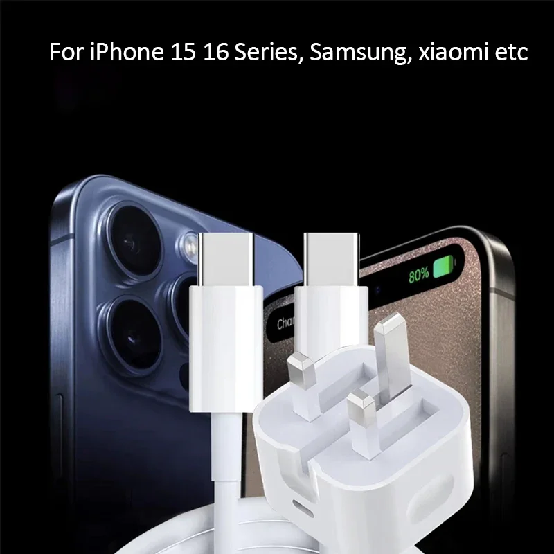 المملكة المتحدة USB C-C شاحن QC 3.0 شحن سريع PD 25...