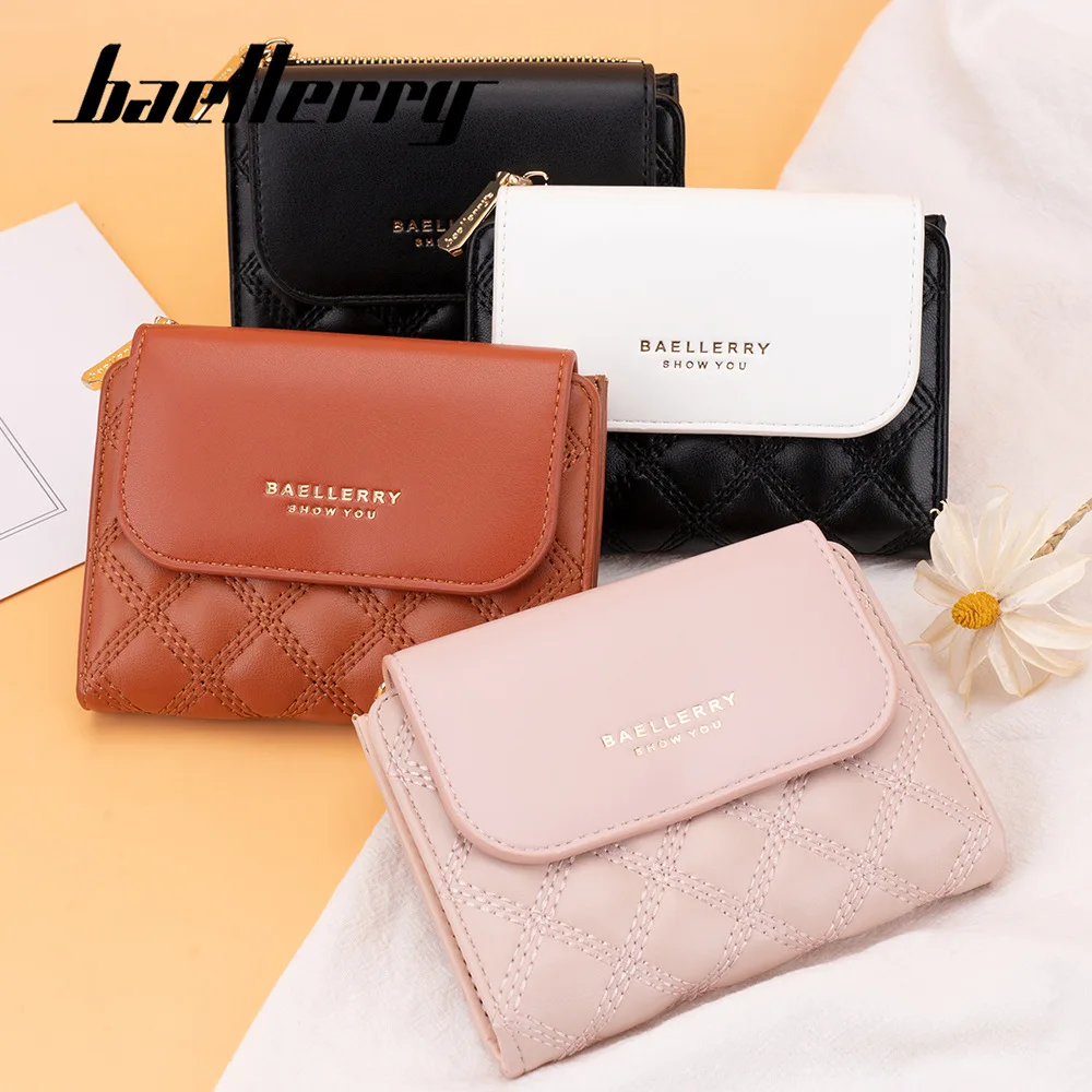 

Baellerry 2024 New Fashion Exquisite Women's Short Wallet Casual Temperament Multi-Card Mini Purse Clutch Bag