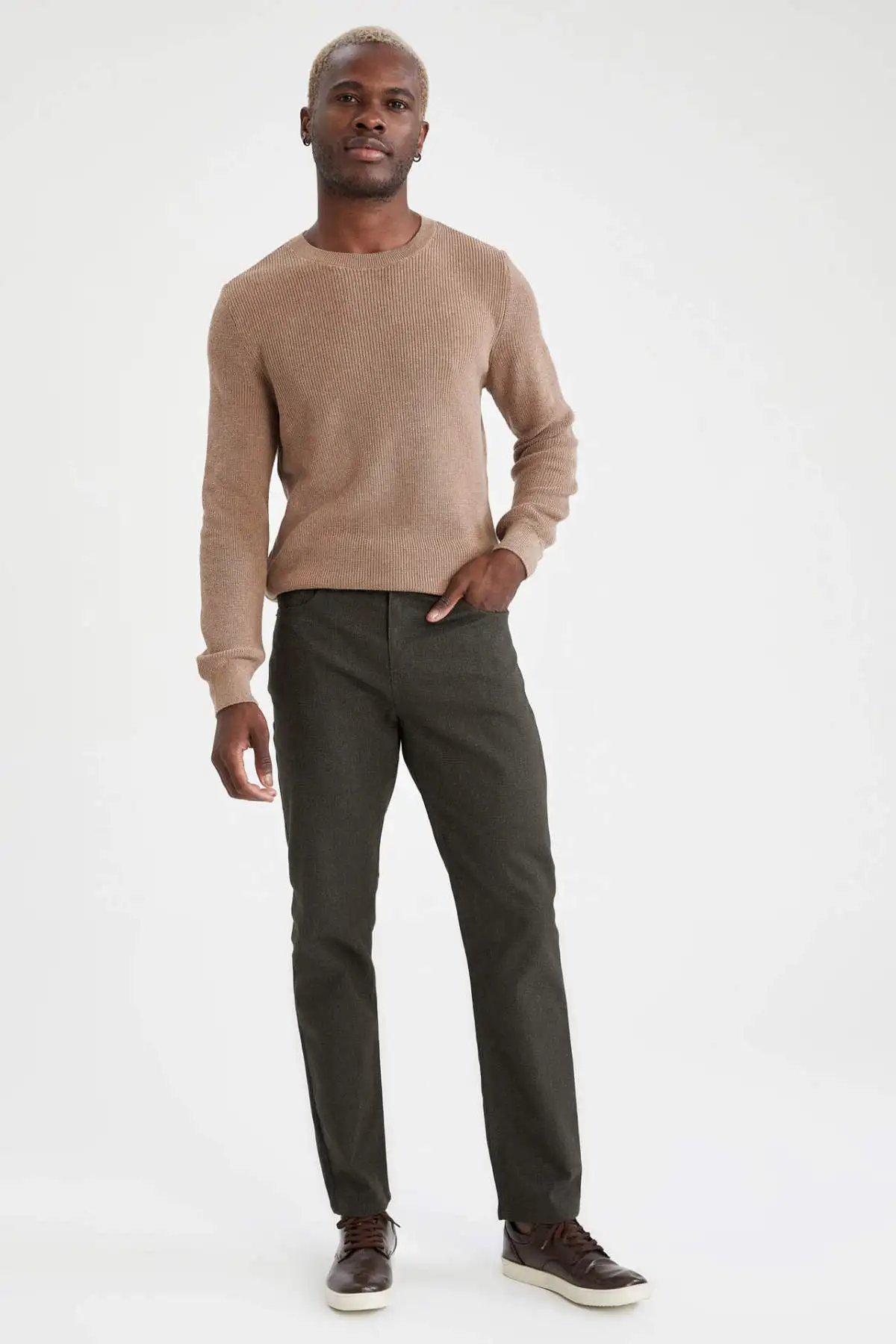 DeFacto Regular Fit Yün Görunümlü Chino 