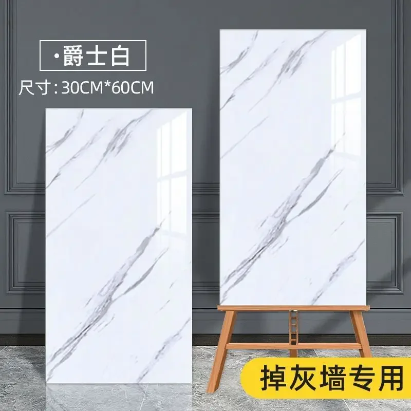 

3D Kitchen Waterproof Bathroom Stickers Peel and Stick Marble Wallpaper Faux Marble Wall Sticker Decorative Tiles