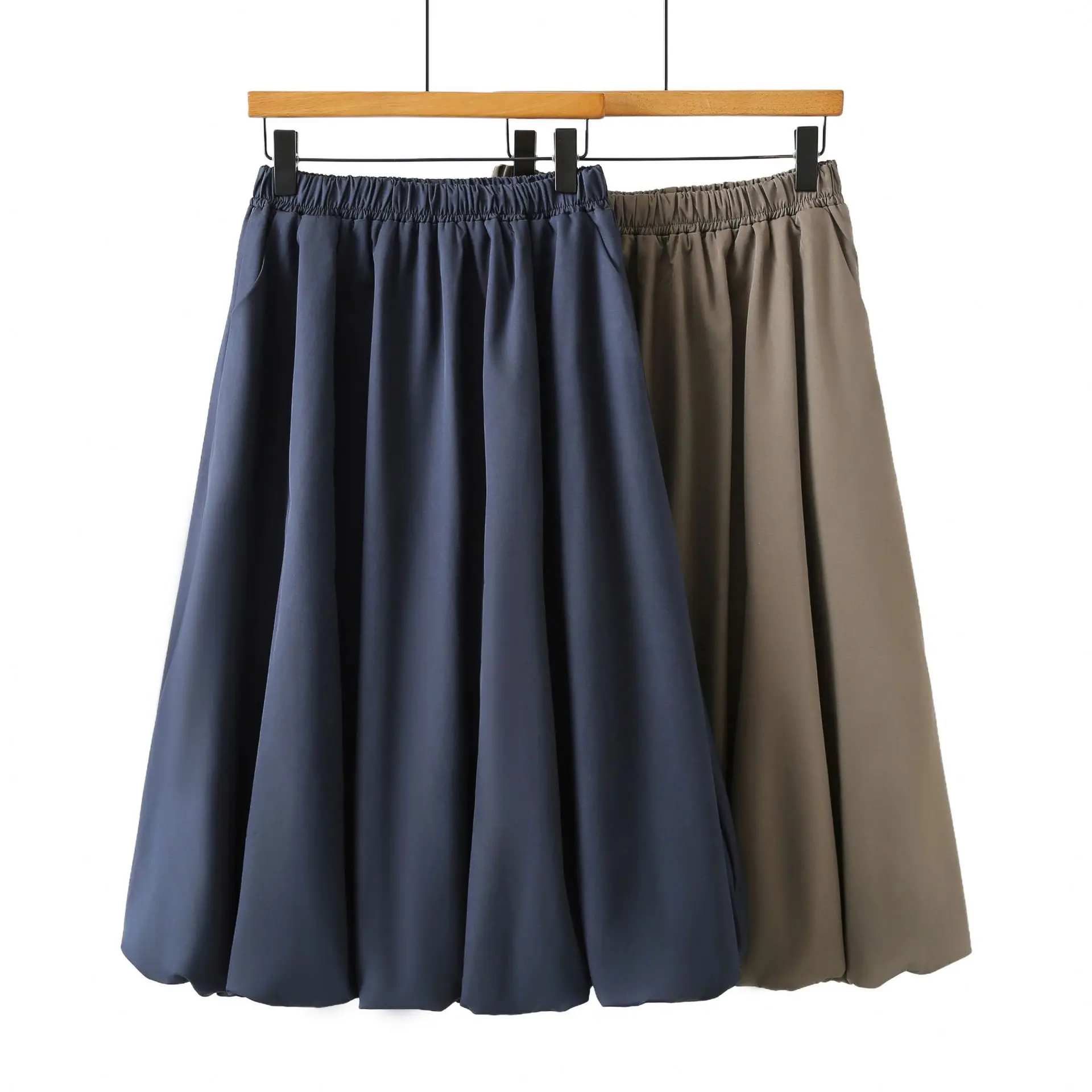 Fashion Plus Size Women's Skirt Artistic Casual A-Length Lantern Skirt Autumn New Style 385
