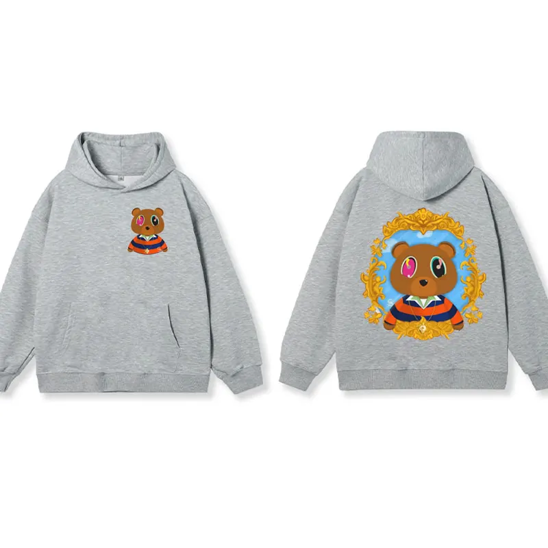 Rapper Kanye West Hip Hop Oversized Hoodies Men's Women's Clothing Funny Graphic Print Sweatshirts Streetwear Fleece Pullover