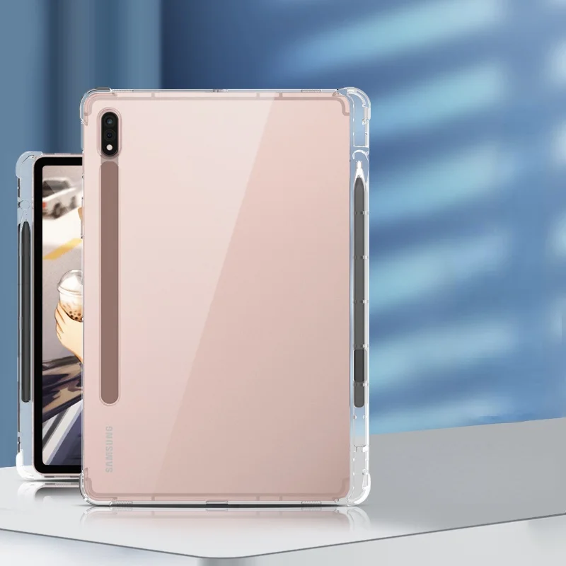 

For Samsung Tab S8 Ultra 14.6 S8 11.0" 2022 S7 FE 12.4 S8+ Plus Transparent soft Cover For Tab A8 10.5 S6 A7 Lite A7 10.4 Case