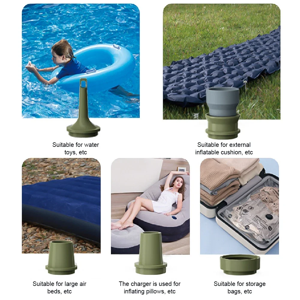 Description Picture 6 of itemElectric Air Pump Ultralight Portable tiny Pump Rechargeable Battery with Camping Lantern for Air Cushion Air Pillow