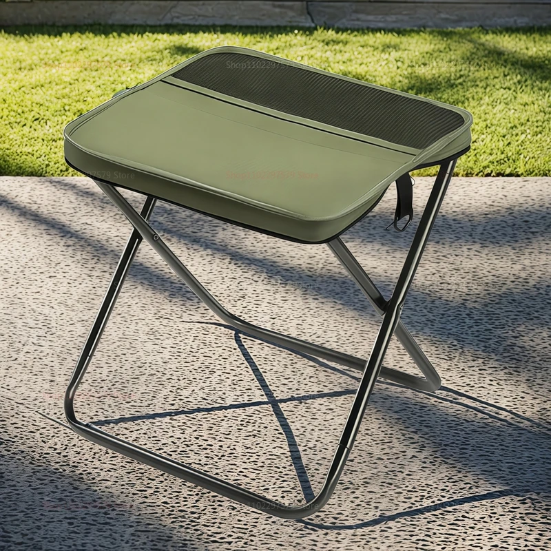 Outdoor Folding Backpack Stool with Mesh Bag 2