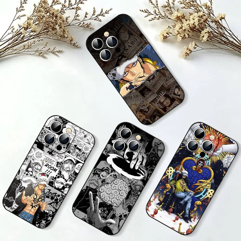 One Piece Trafalgar Law Slim Black Shockproof Phone Case