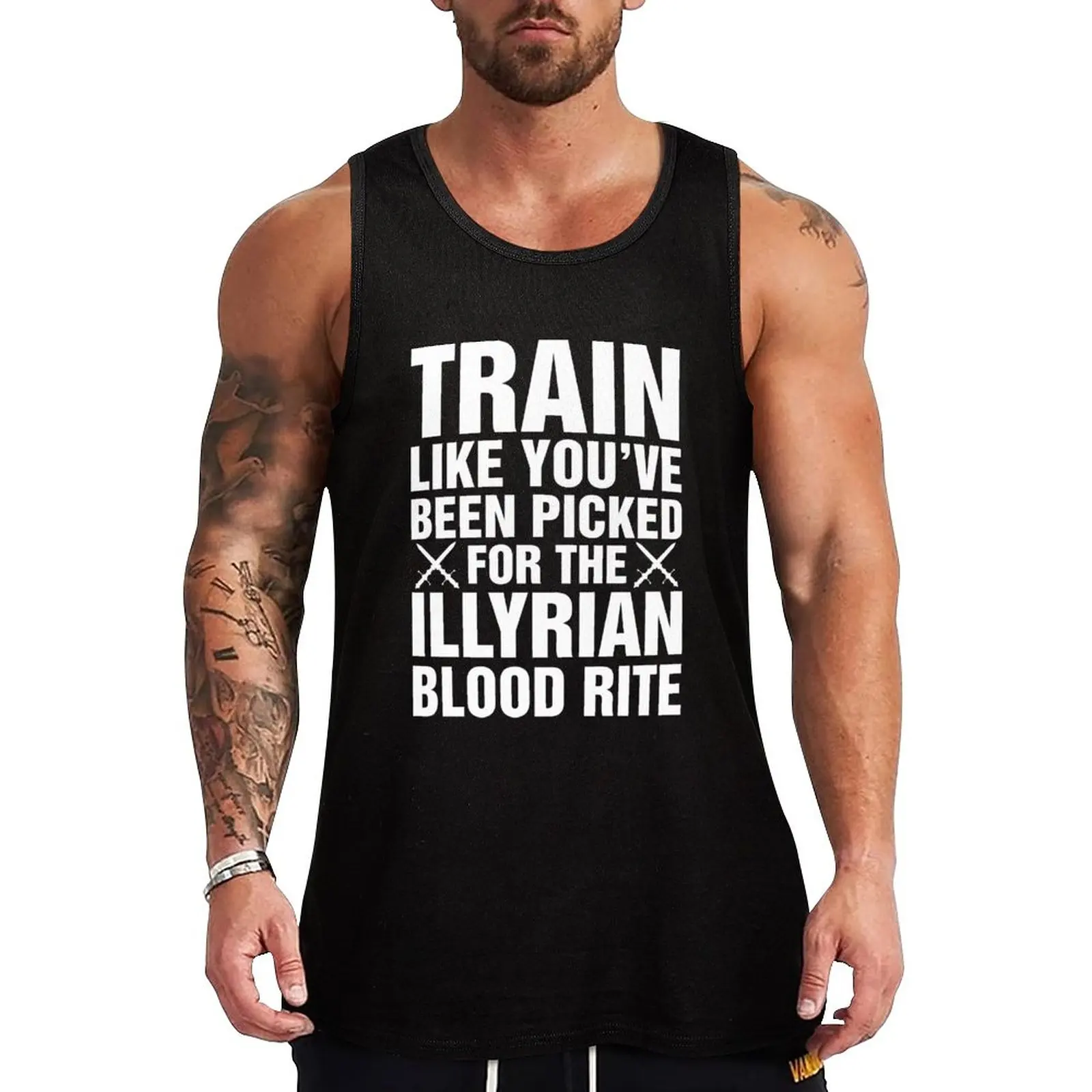 Nuovo A Court Of Mist And Fury, Illyrian Warriors, Rhysand, Feyre, Feysand, Train Like Tank Top Muscle Fit Gym
