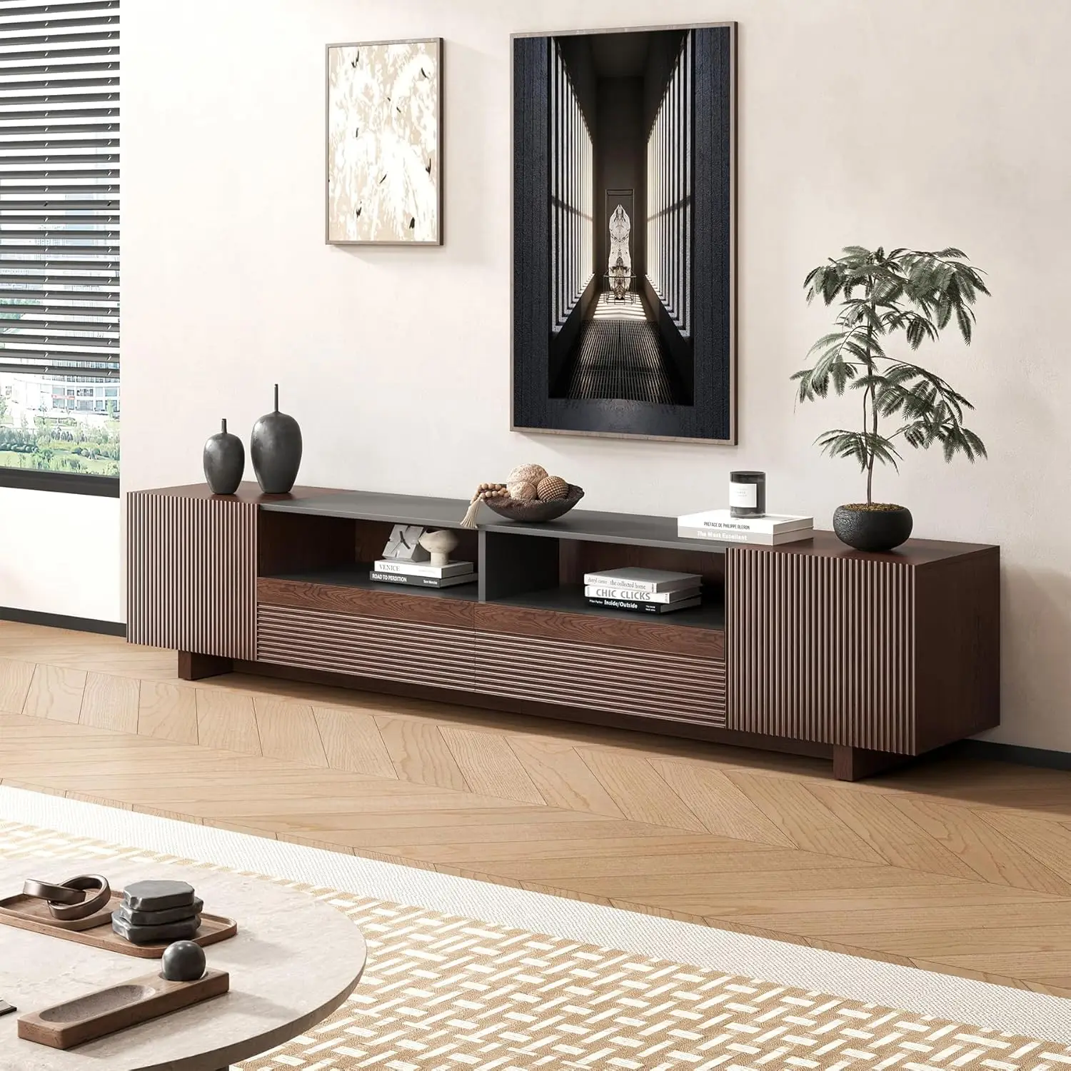 Wood TV Stand 6