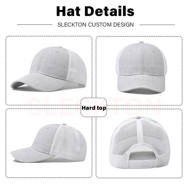  - SLECKTON Custom Embroidery Baseball Cap for Men and Women DIY Design Mesh Cap LOGO Print Hat Quality Cotton Hat Wholesale Unisex