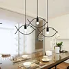 Creative American Country Retro Industrial Style Light  Nordic Iron Fish Chandelier Personalized Modern Simple Lighting Fixtures 3