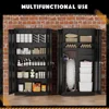 Steel SnapIt Storage Cabinet  Locking Metal Garage Storage Cabinet with 4 Adjustable Shelves,2 Doors and Lock for File,Office 6