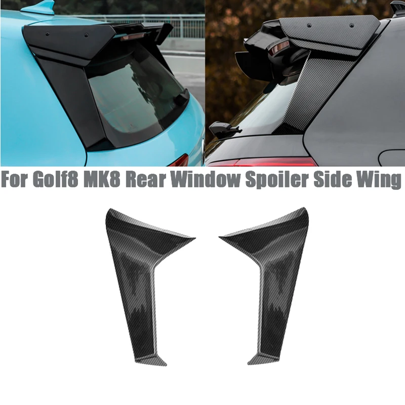 

Спойлер для заднего стекла автомобиля из углеродного волокна для Golf 8 MK8, боковой спойлер, отделка крыла, аксессуары, Стайлинг автомобиля