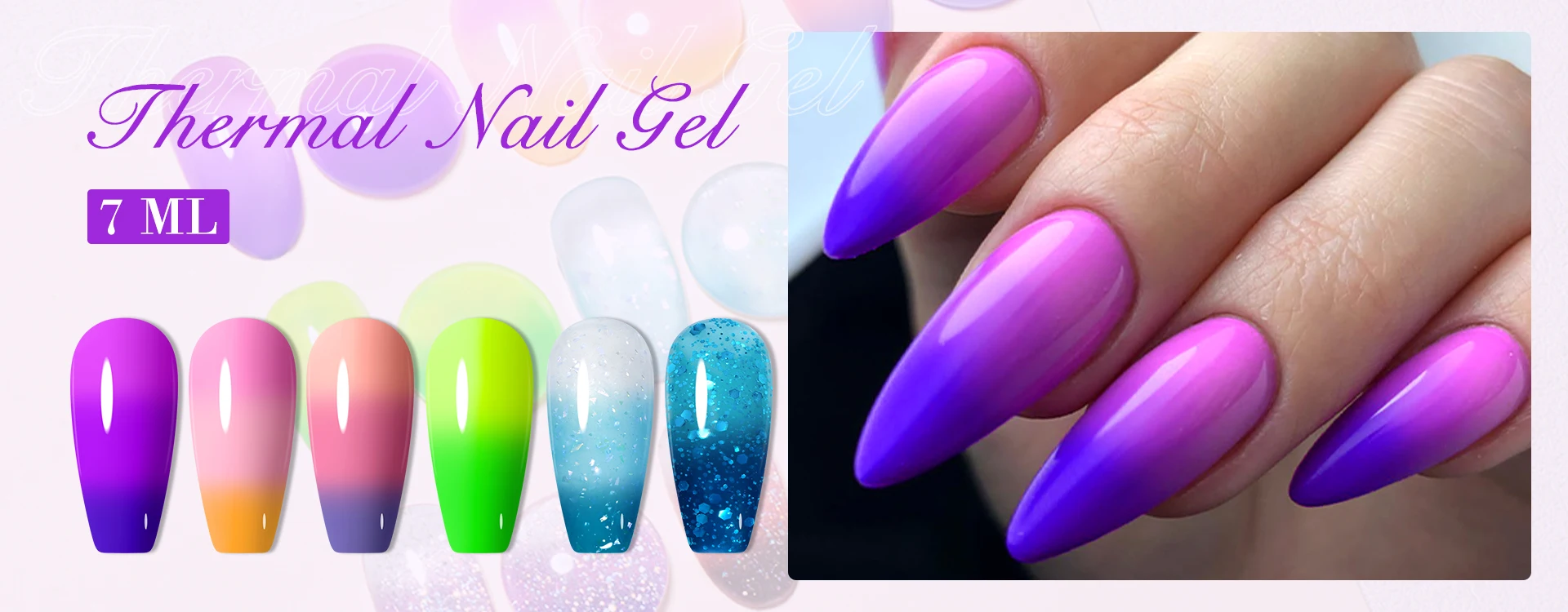 Mtssii Reflective Glitter Gel Pink Sparkling Sequins Gel Nail Polish Soak Off UV Nail Gel Semi-permanent Nail Art Decoration