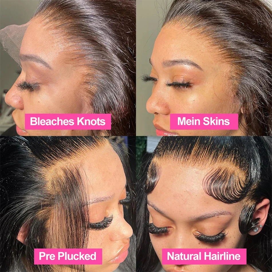 Straight Lace Front Wig Full Lace Human Hair Wigs For Women Human Hair 30 Inch 13x4 Bone Straight Human Hair Hd Lace Frontal Wig