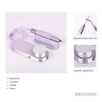 (Grande dépôt) perceuse à ongles électrique professionnelle tour manucure coupe Machine flottante pour ongles sans brosse forte Recharge 4