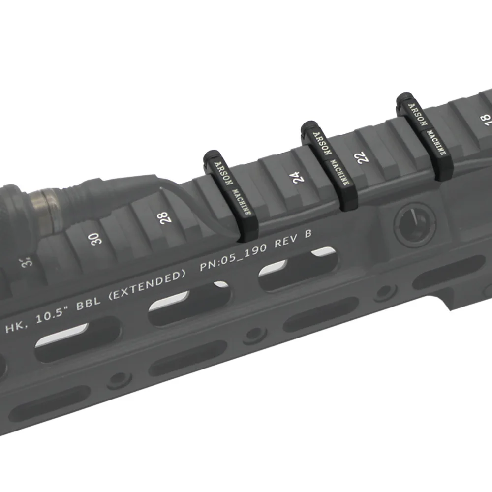 3pcs/Set M-LOK Wire Guide System Cable Management Rail Cover Picatinny Rail Handguard Wire Guide Tail Fixed