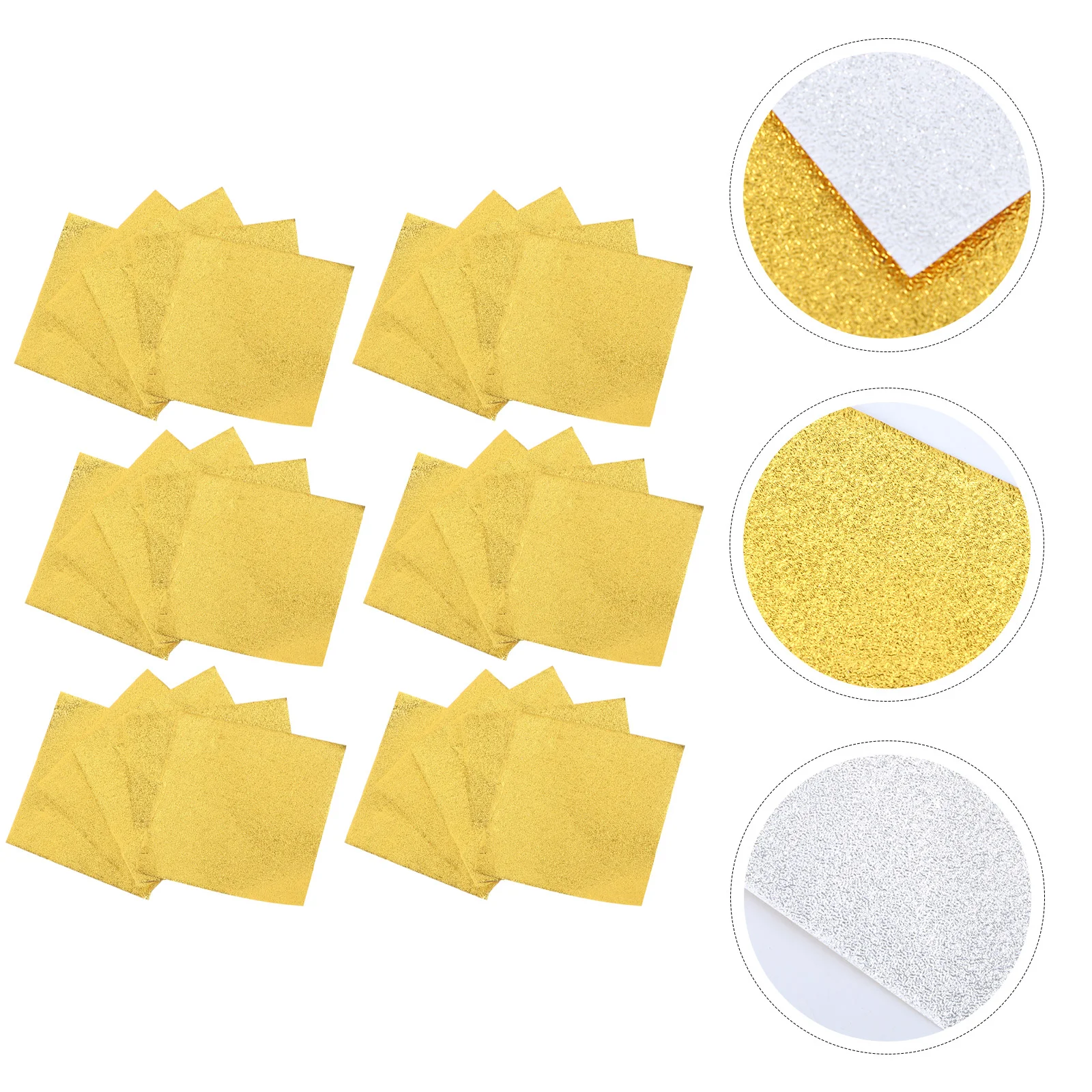 황금 알루미늄 호일 캔디 래퍼, 사각형 과자, 롤리페이퍼, 설탕 랩, DIY 캔디, 2500 개, 8x8cm
