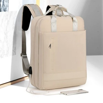 Zaino da viaggio di grande capacità per notebook da 13,3 14 15,6 17,3 pollici, custodia per computer impermeabile per uomini, donne e adolescenti