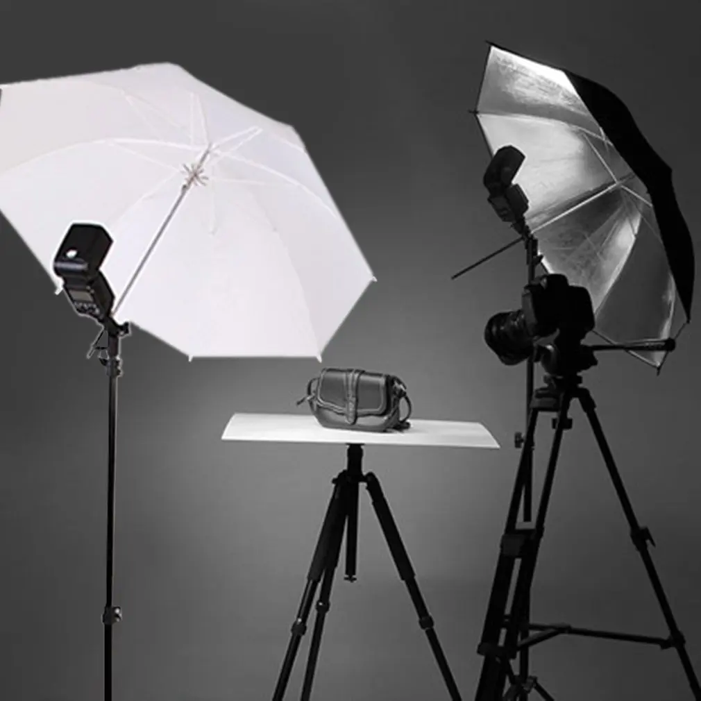 Lightweight 33in 83cm Pro Studio Photography Flash Translucent Soft Lambency Umbrella White Nylon Material Aluminum Shaft images - 6