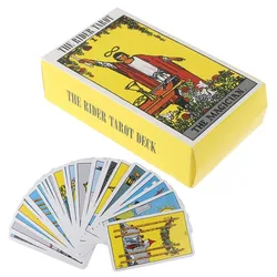 Pink Tarot Card Deck for Beginners - Divination and Fortune Telling Game Set (English Version)
