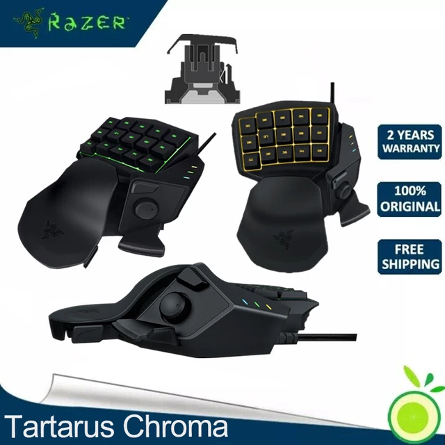 Razer Tartarus 크로마 팬텀 버전, 한 손 e스포츠 게임, 가벼운 기계식 키보드, 왼손 프로그래밍 가능